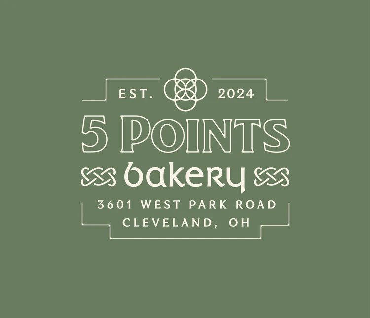 5 Points Bakery Pop Up Market 1 5 Points Bakery Pop Up Market | 5P BakeryLogo OffWhite LightGreen